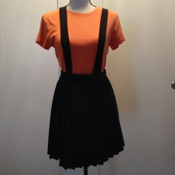 Runway Story Dresses & Skirts - Runway Story Black Pleated Skirt with Suspenders